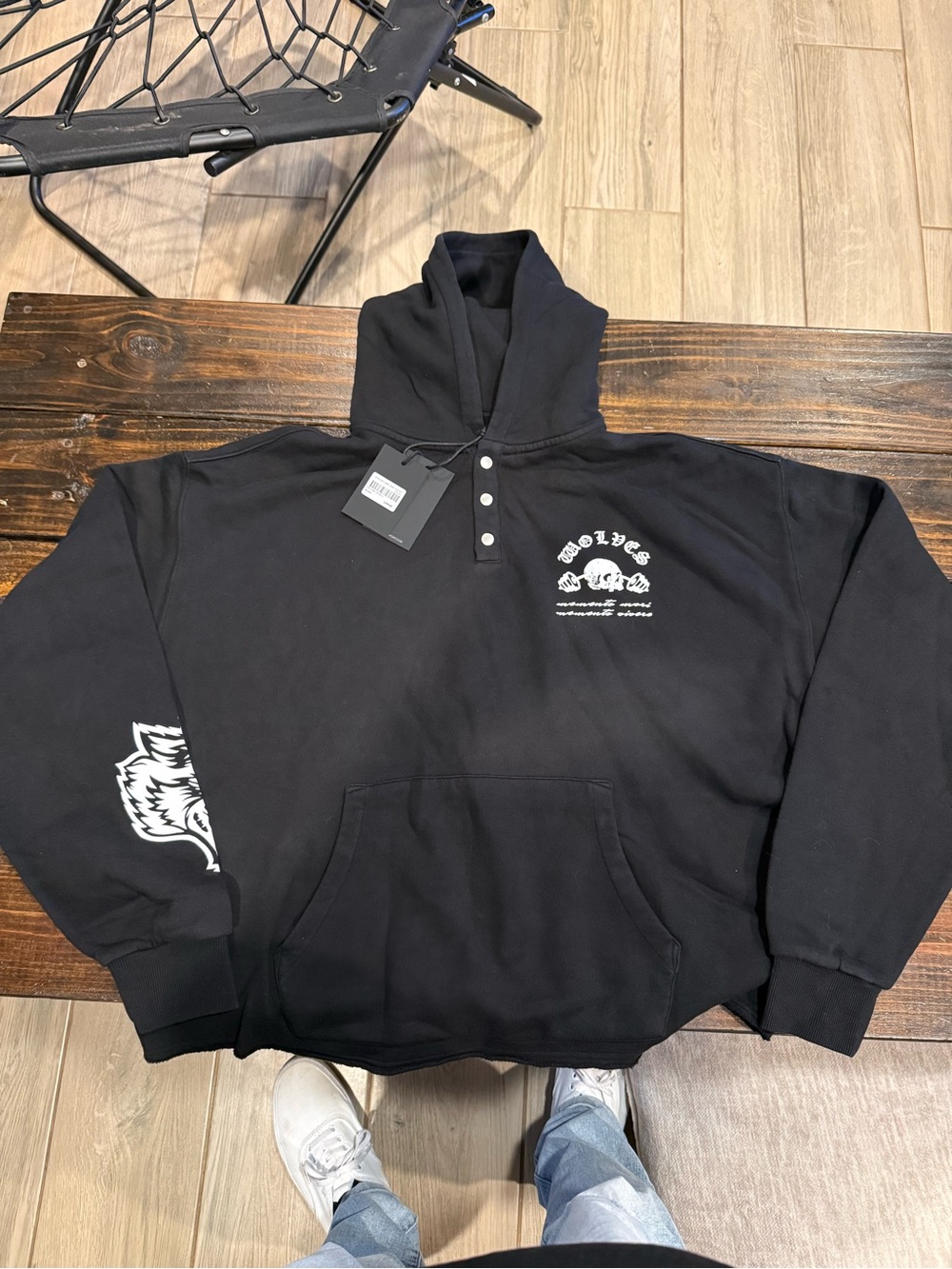 Darc Sport Premium Mori Lemmy Snap Placket black Hoodie
